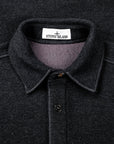 Stone Island Overshirt Boiled Wool Charcoal