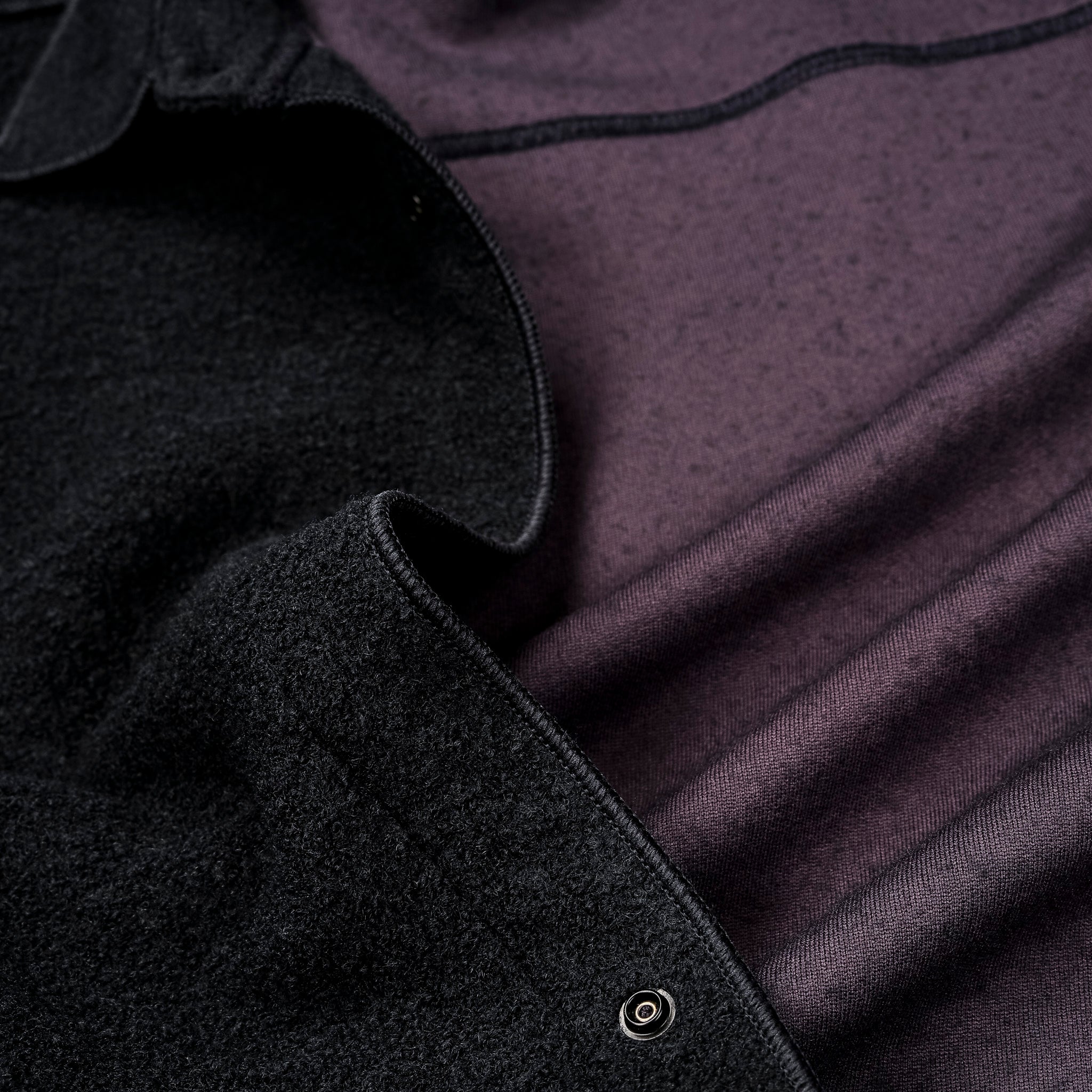Stone Island Overshirt Boiled Wool Charcoal