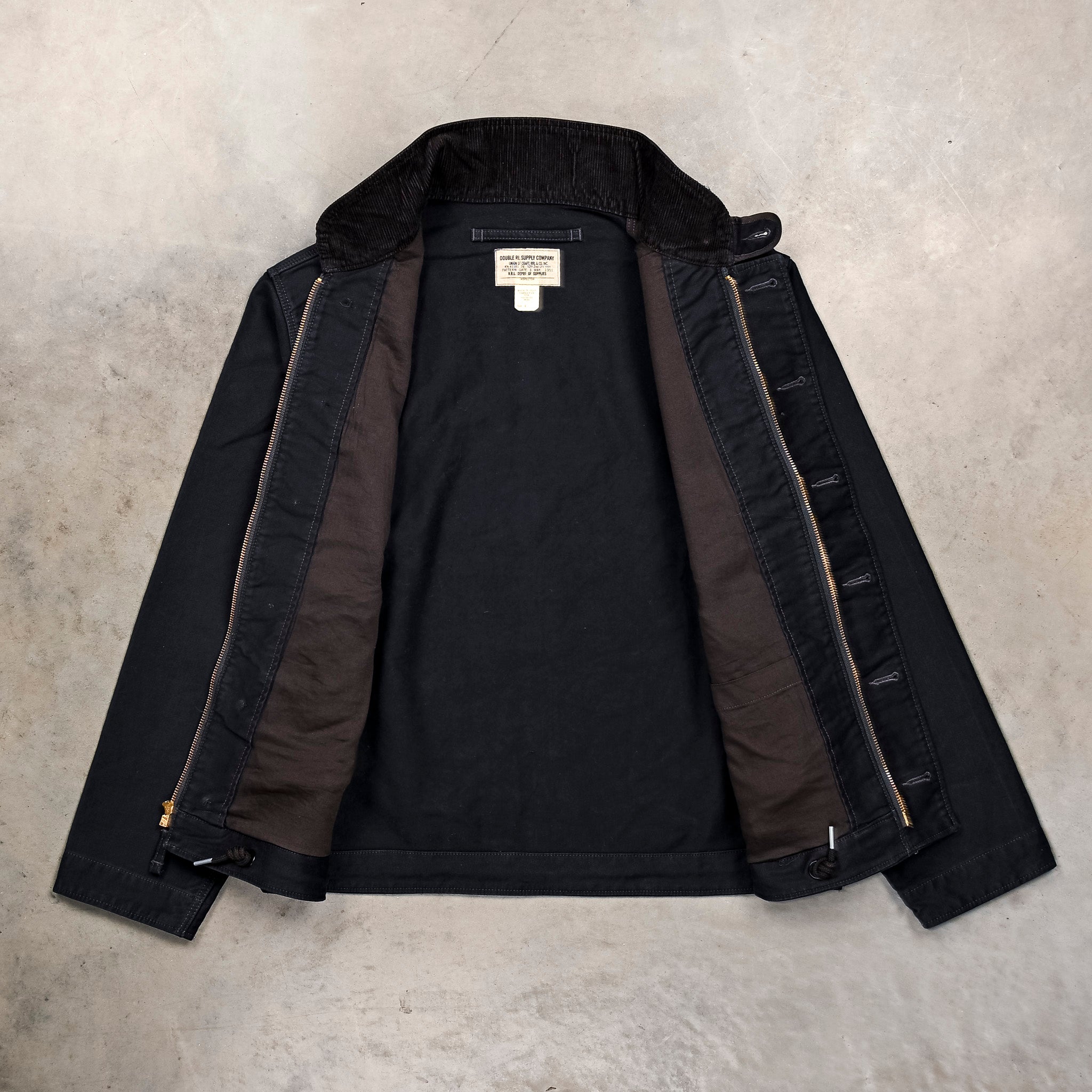 RRL Bower Deck Jacket Cotton Jungle Cloth Dark Navy – Frans Boone