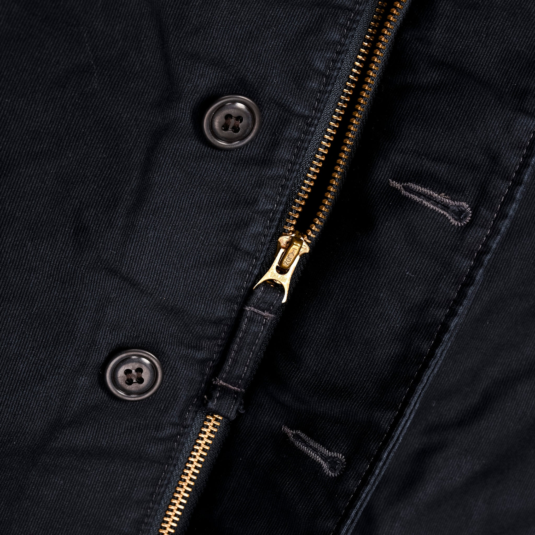 RRL Bower Deck Jacket Cotton Jungle Cloth Dark Navy