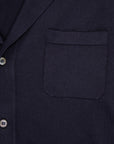 Drumohr Superlight Frosted Cotone Camicia Bowling Navy