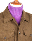RRL Brown Bear Long Sleeve Sport Shirt Olive