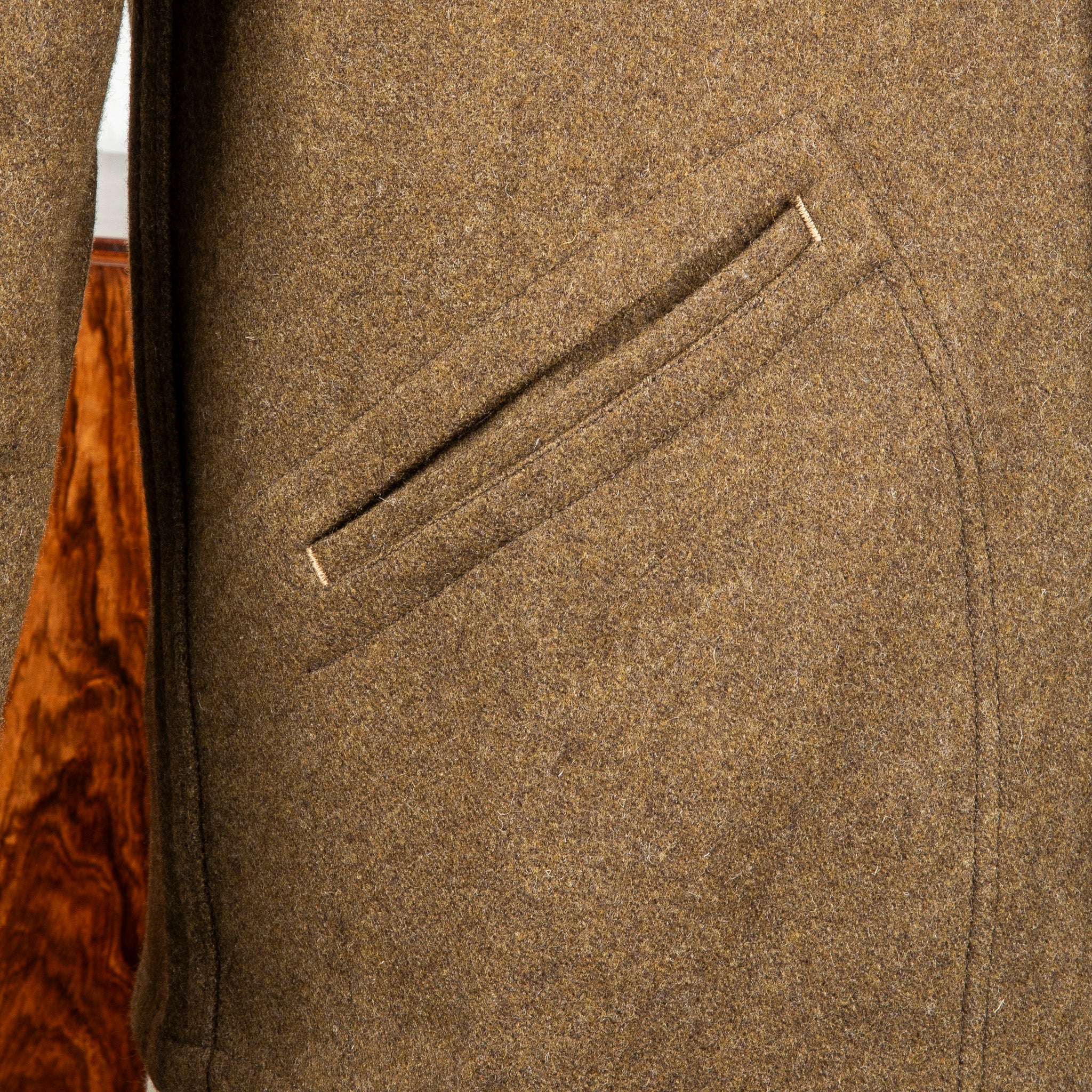 RRL Brown Bear Long Sleeve Sport Shirt Olive