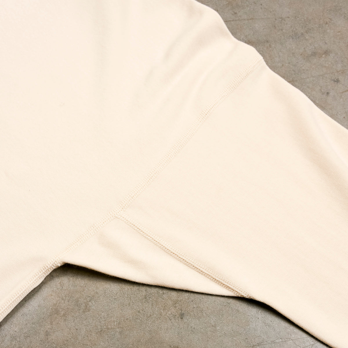 Olde Homesteader Interlock Mil Mock Neck Ivory