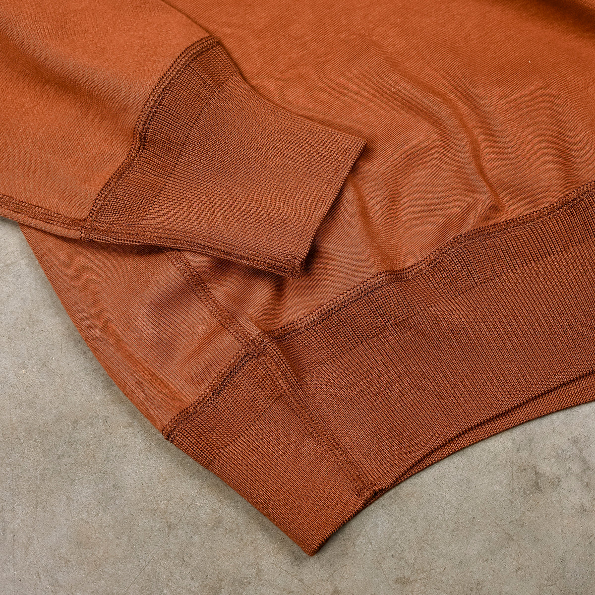 Olde Homesteader Interlock Mil Mock Neck French Brown