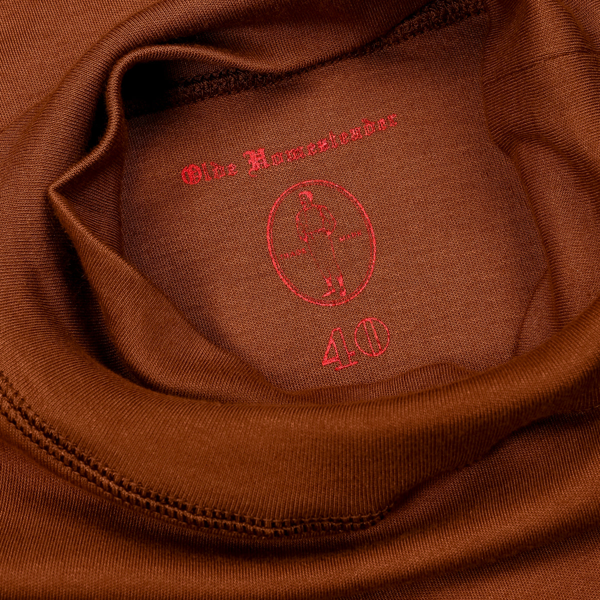 Olde Homesteader Interlock Mil Mock Neck French Brown