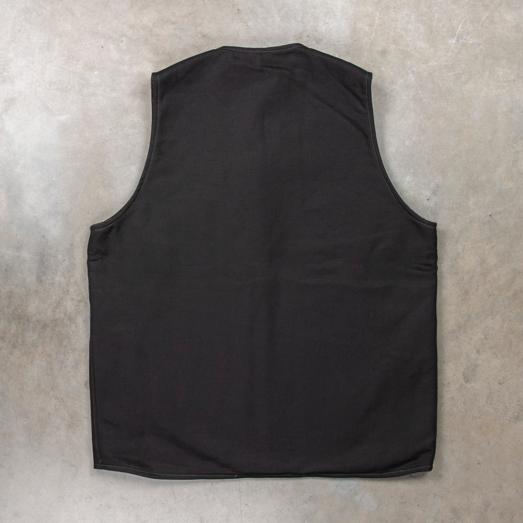 The Real McCoy&#39;s Buco Cotton Canvas Riding Vest Black