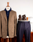 Caruso Butterfly Jacket Italian Tweed Beige Scuro