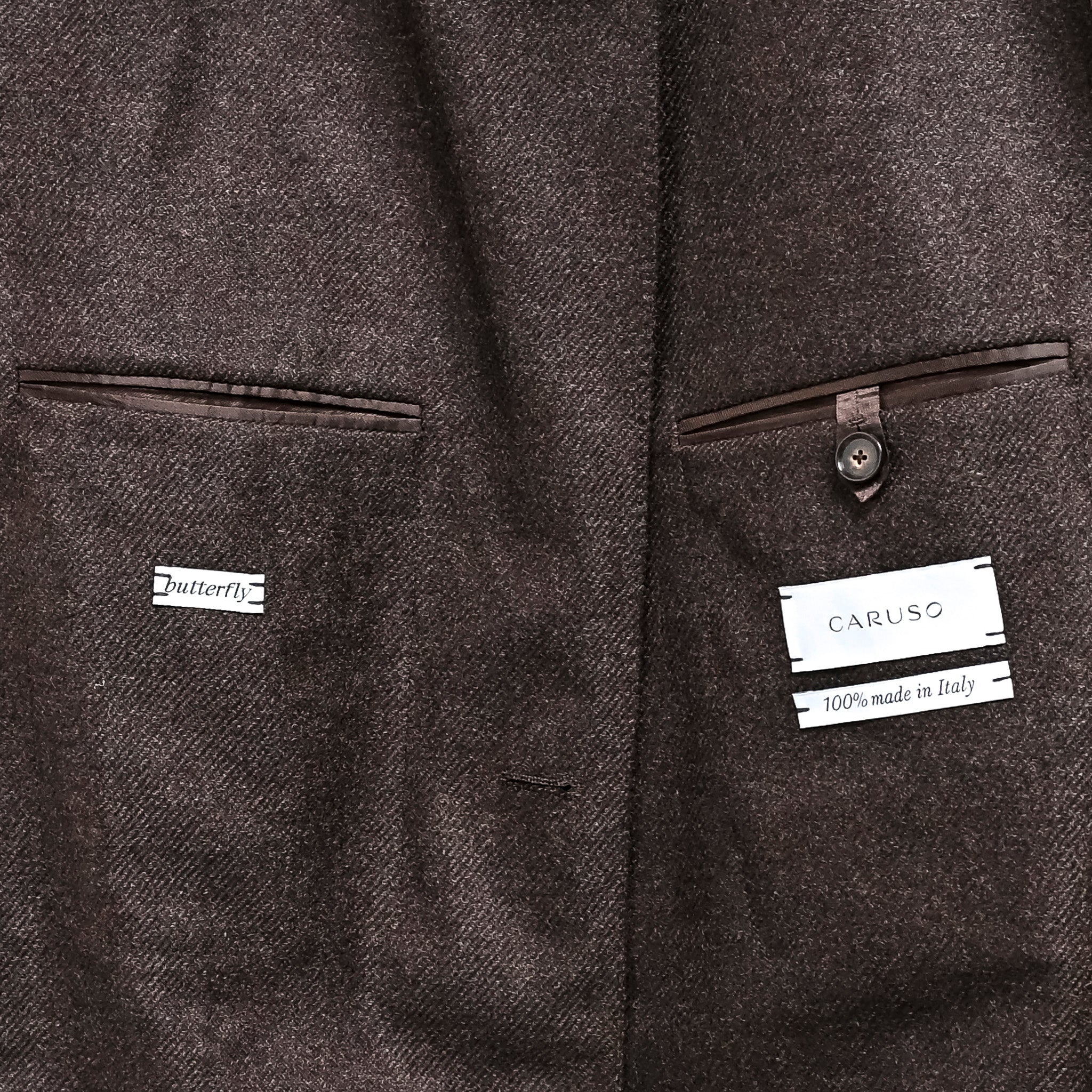 Caruso Butterfly Jacket Pure Cashmere Marrone