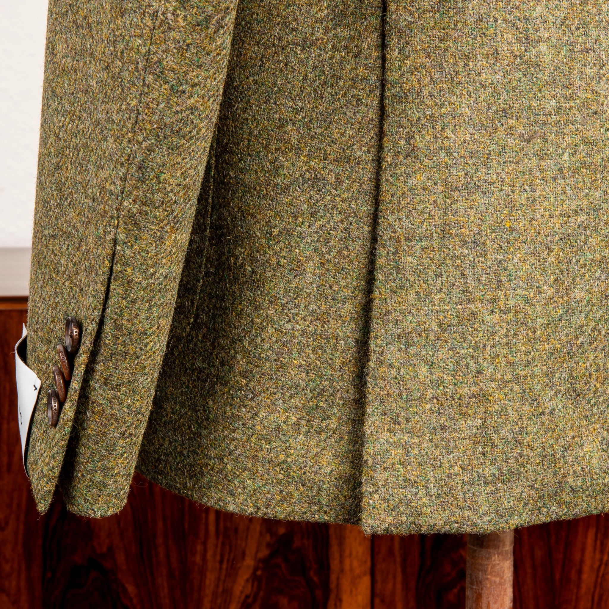 Caruso Butterfly Jacket Italian Tweed Oliva