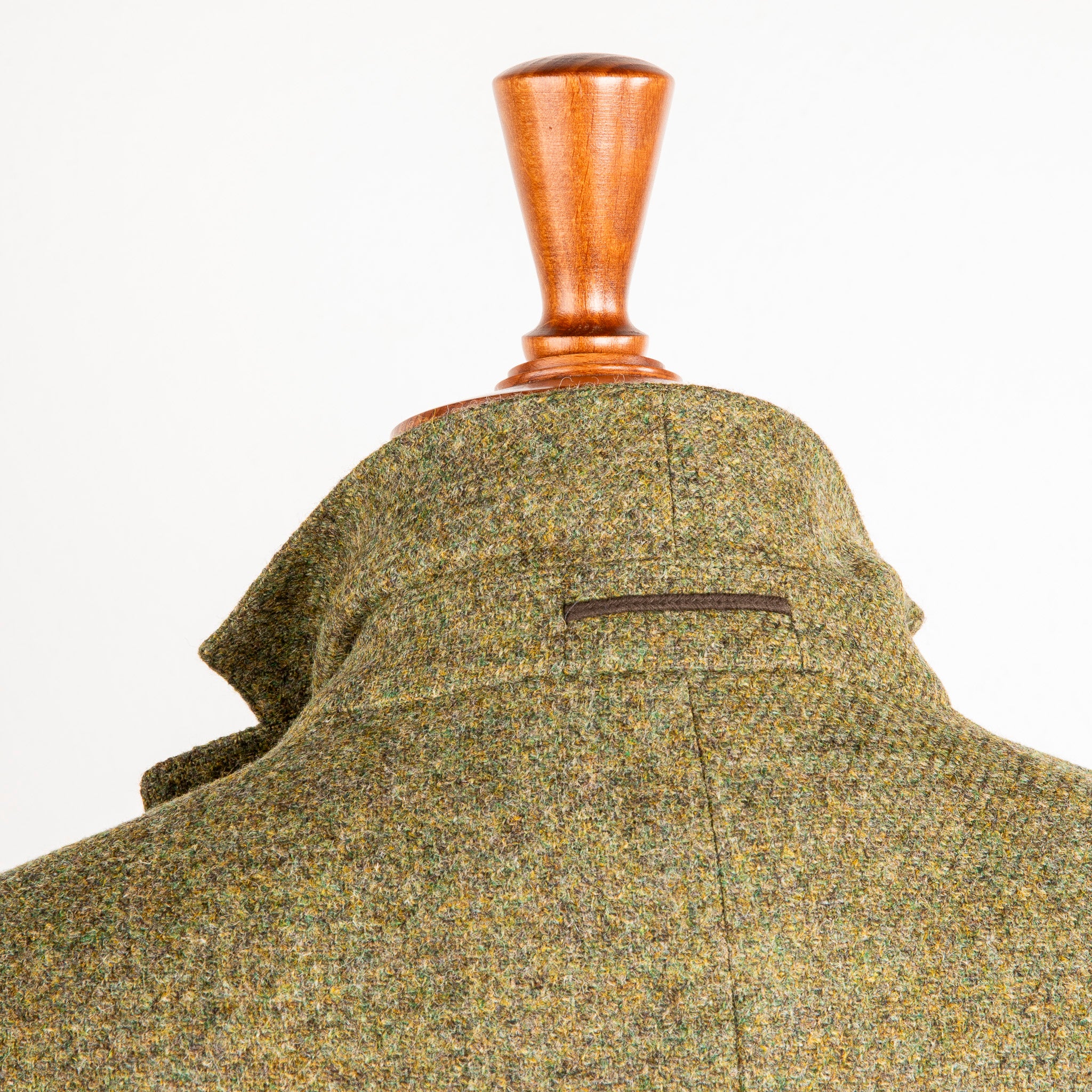 Caruso Butterfly Jacket Italian Tweed Oliva
