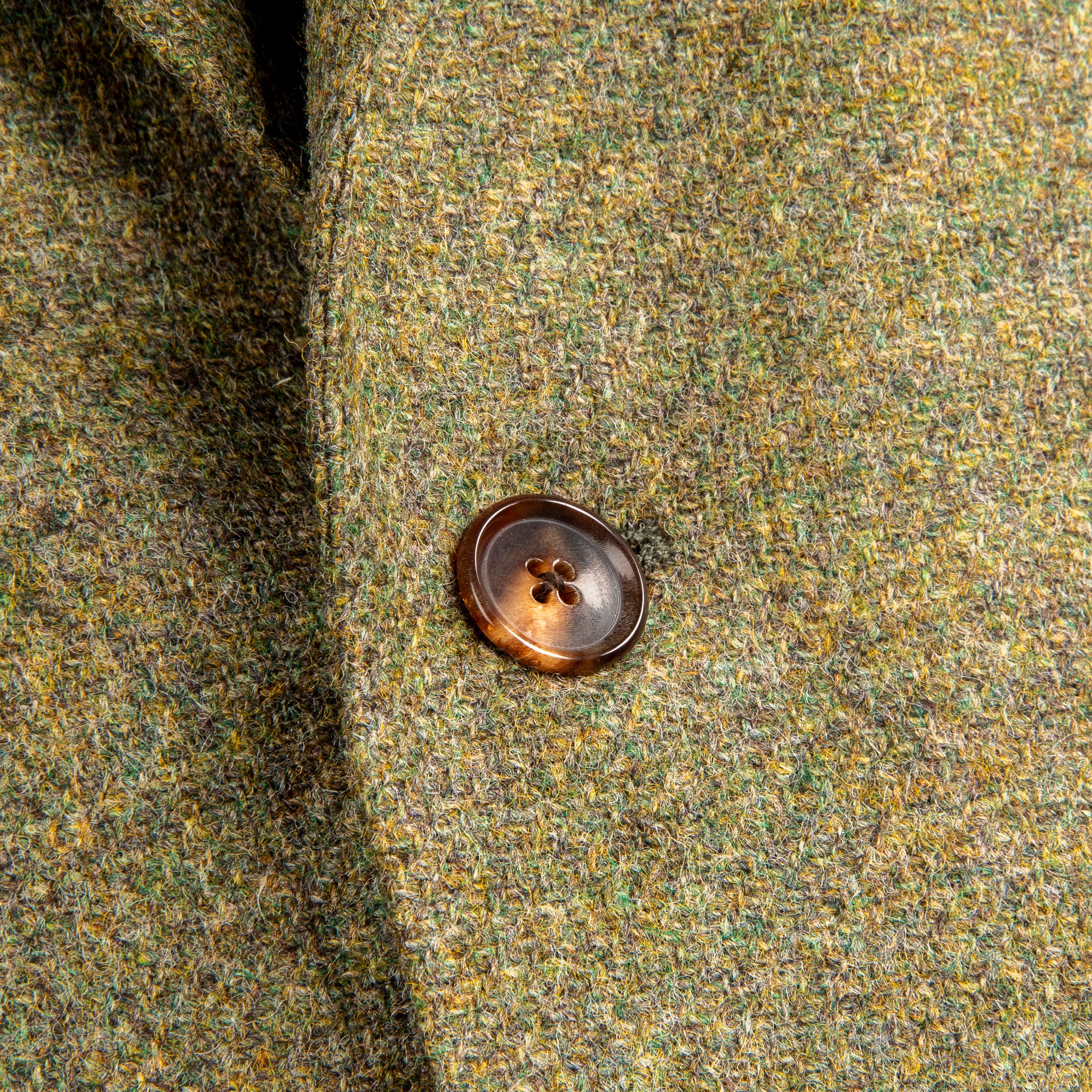 Caruso Butterfly Jacket Italian Tweed Oliva