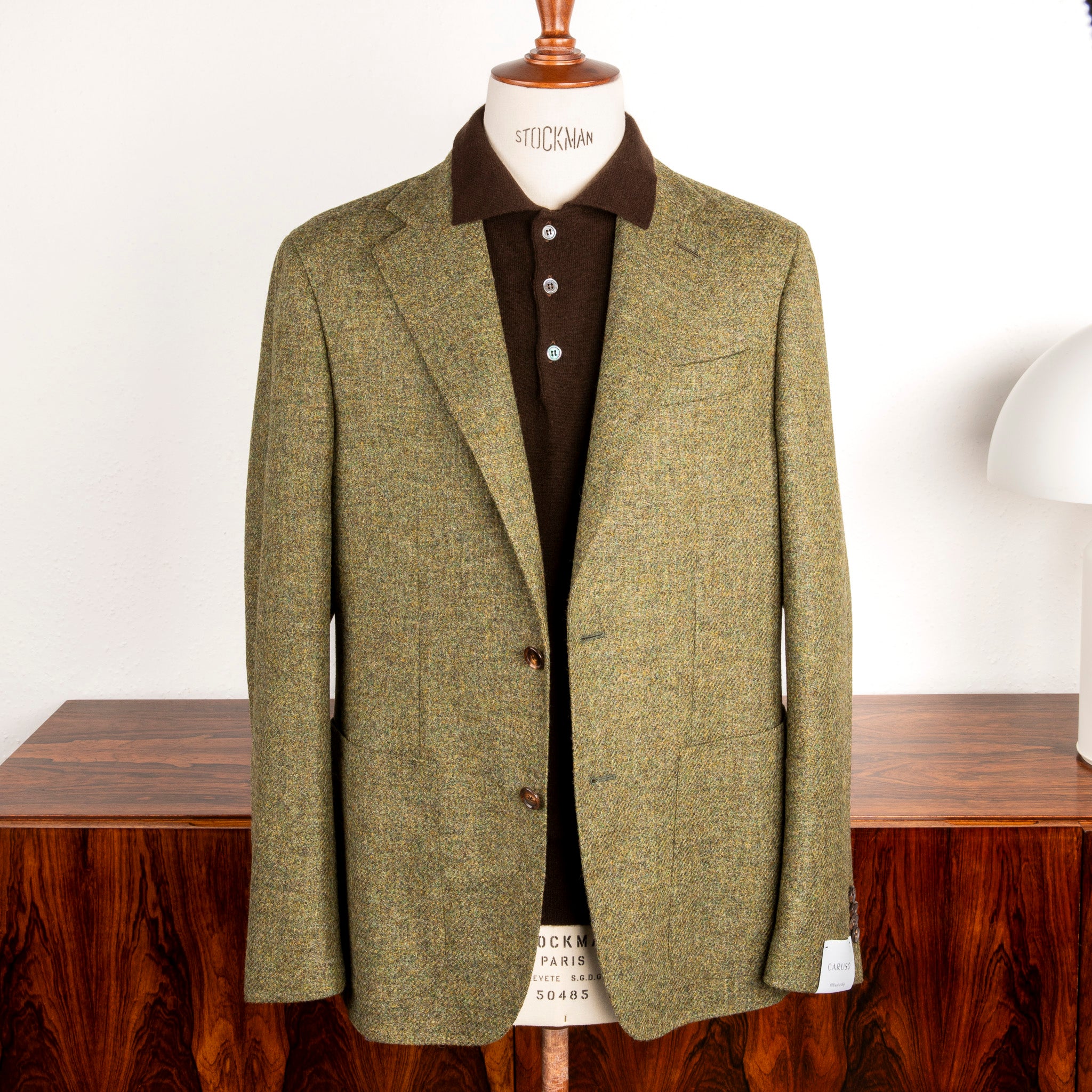 Caruso Butterfly Jacket Italian Tweed Oliva – Frans Boone Store