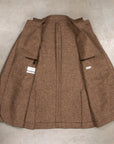 Caruso Butterfly Jacket Italian Tweed Beige Scuro
