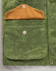 Manifattura Ceccarelli x Frans Boone Rain Caban Wax Cloth Light Green
