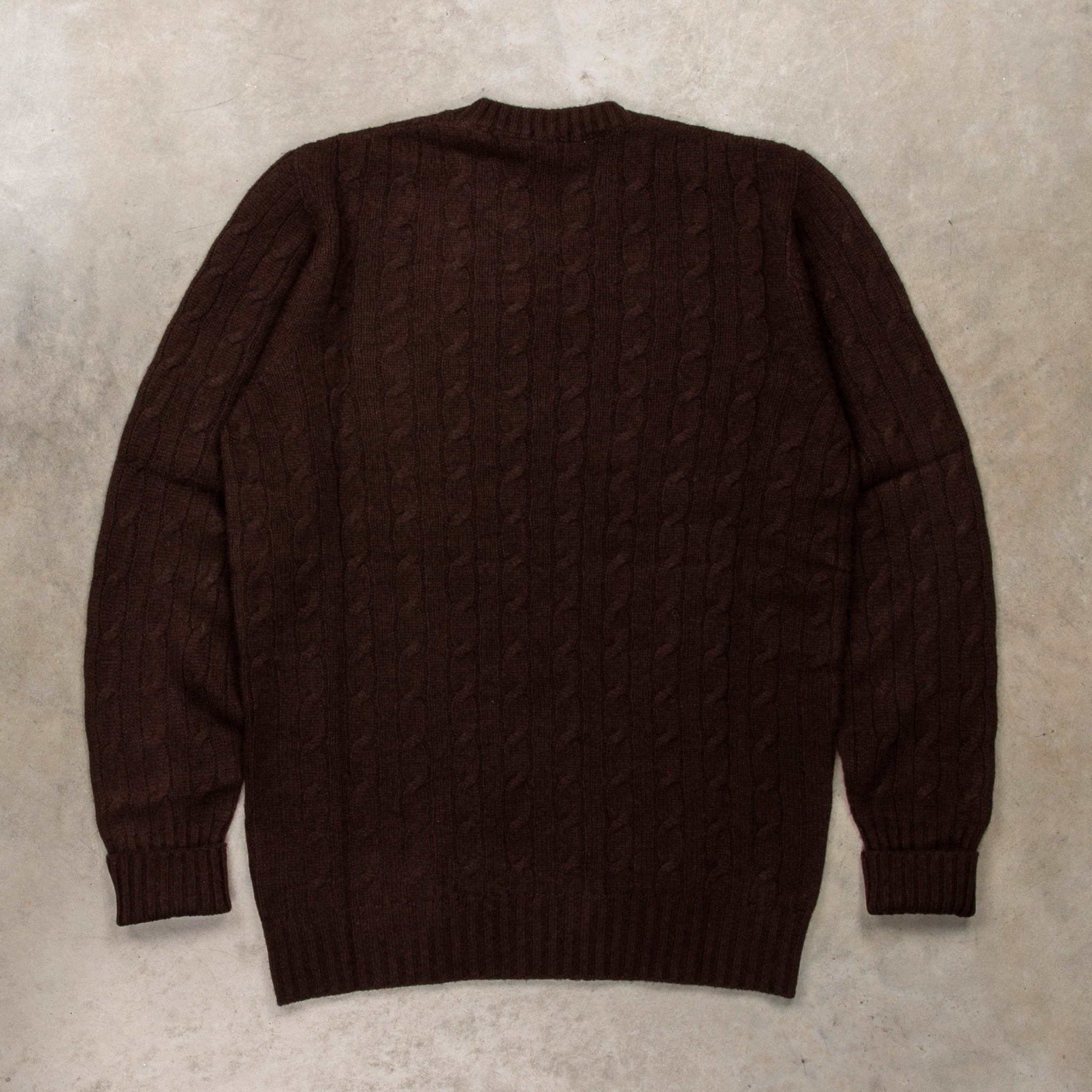 Drumohr Cashmere Treccia Crew Neck Tartufo