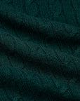 Drumohr Cashmere Treccia Crew Neck Verde Bottiglia