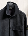 Stone Island Overshirt Boiled Wool Charcoal