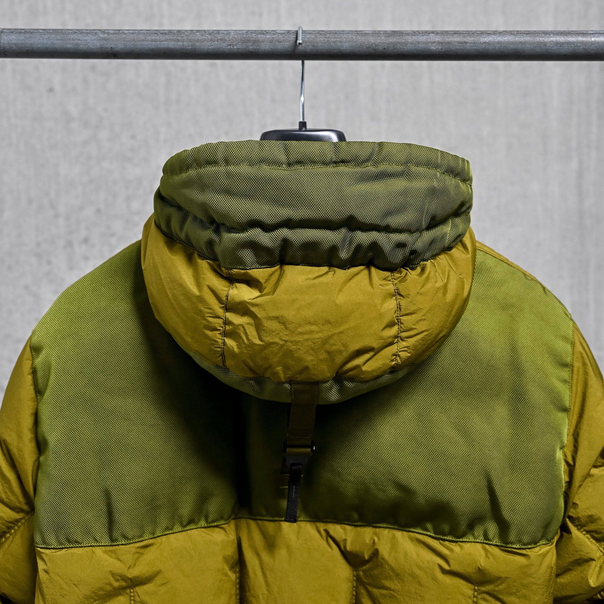 Stone Island Garment Dyed Crinkle Reps NY Hooded Down Jacket Cactus