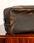 Croots Waxed Canvas Wash Bag Camo