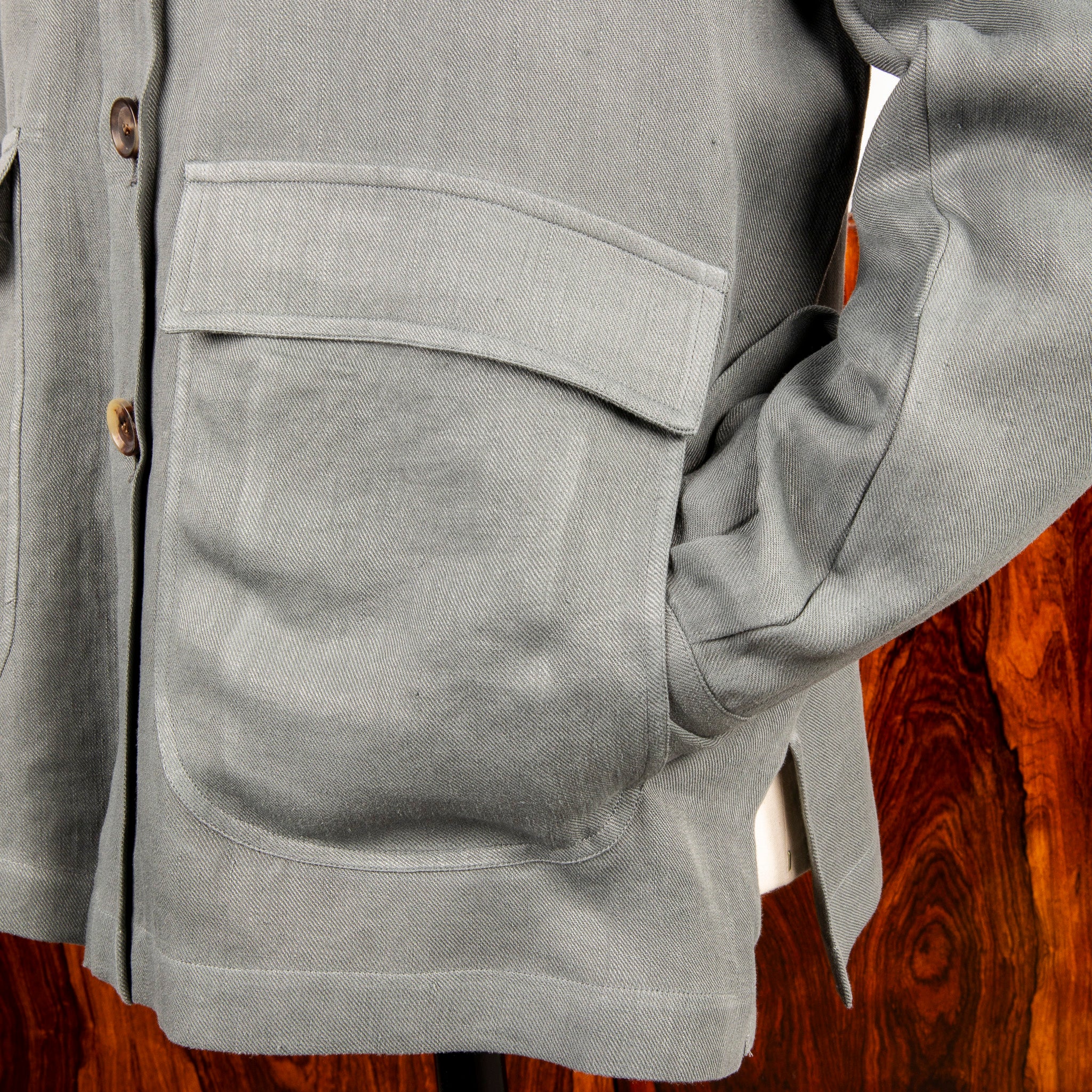 De Petrillo Shirt Jacket Hemp Canapa Grey – Frans Boone Store