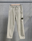 Stone Island Loose Fit Canvas Trousers Sand