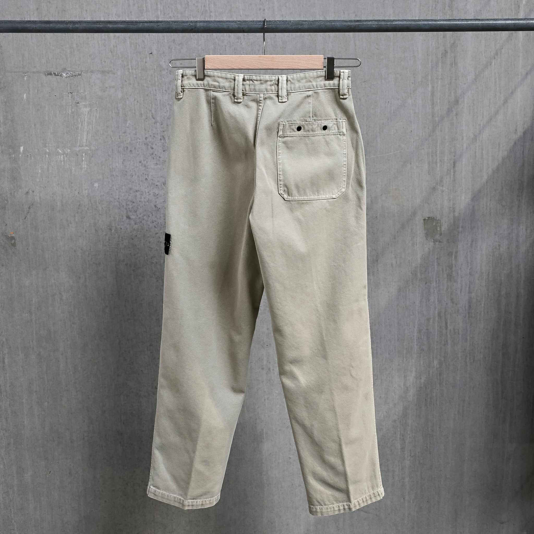 Stone Island Loose Fit Canvas Trousers Sand