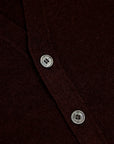 Drumohr Cashmere Cardigan con Bottoni Castano