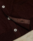 Drumohr Cashmere Cardigan con Bottoni Castano