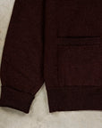 Drumohr Cashmere Cardigan con Bottoni Castano