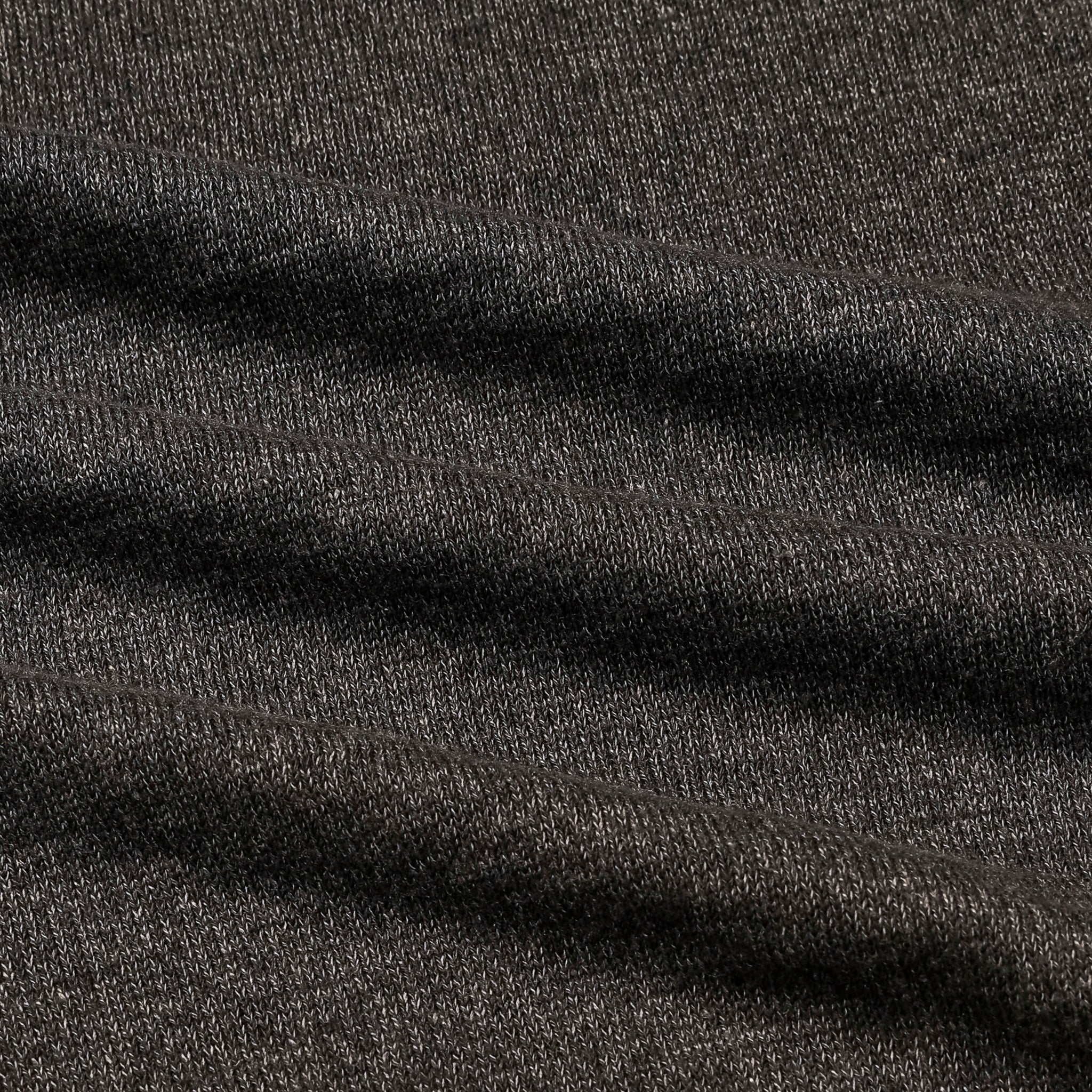 Olde H &amp; Daughter Linen Silk Plain Stitch V-Neck Charcoal