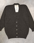 Olde H & Daughter Linen Silk Plain Stitch Cardigan Charcoal