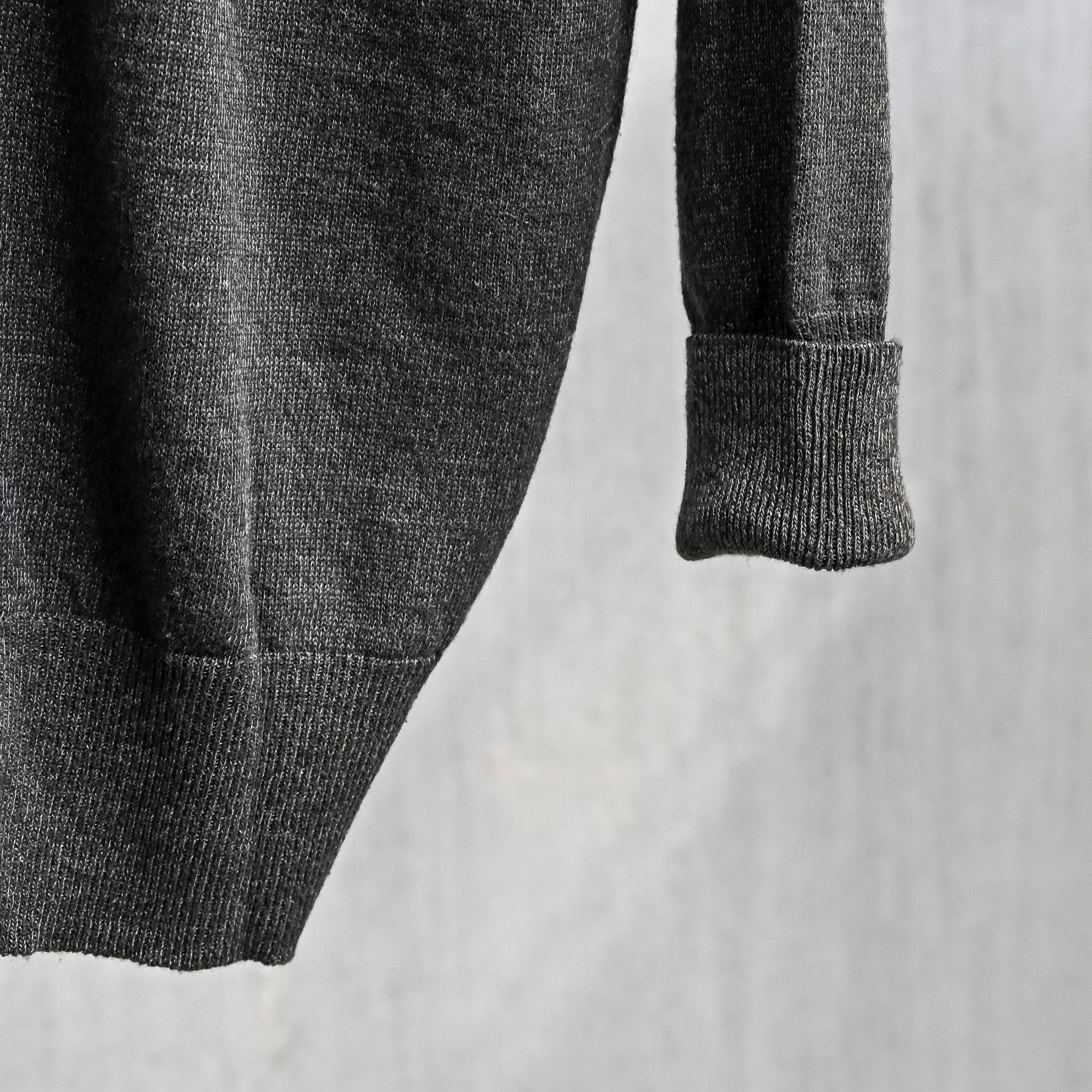 Olde H &amp; Daughter Linen Silk Plain Stitch Cardigan Charcoal