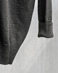 Olde H & Daughter Linen Silk Plain Stitch Cardigan Charcoal