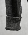 Olde H & Daughter Linen Silk Plain Stitch Cardigan Charcoal