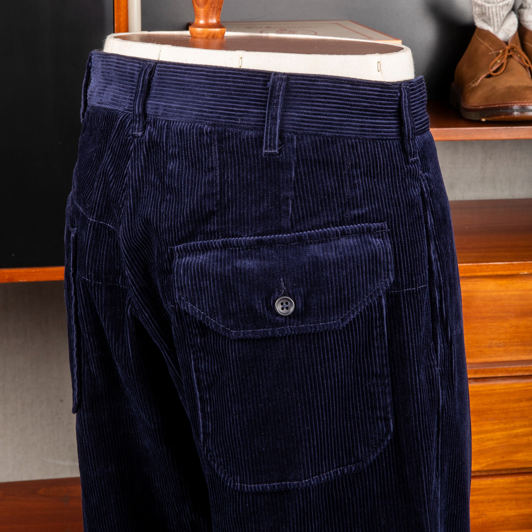Engineered Garments Carlyle Pants 8-Wale Corduroy Navy