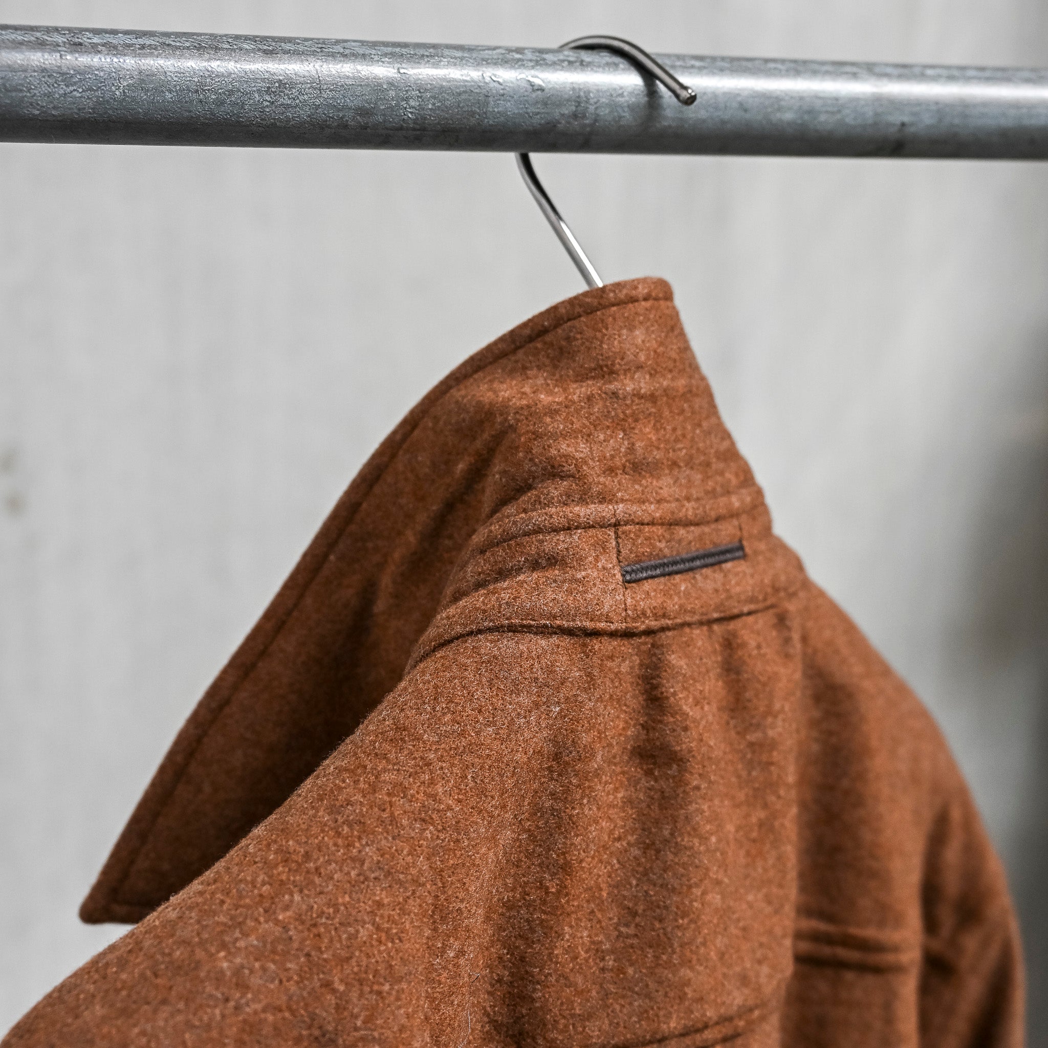 Caruso Overshirt Nuage 180's Wool Beige Scuro