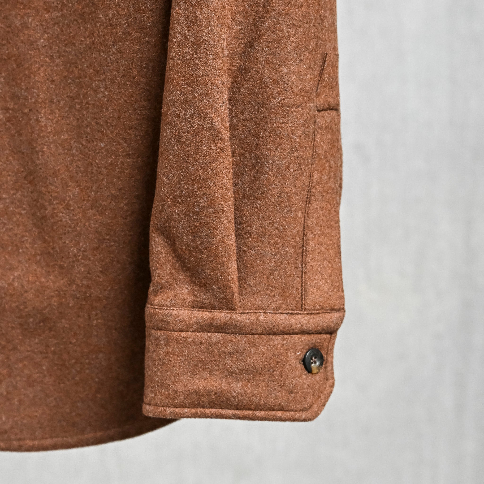 Caruso Overshirt Nuage 180's Wool Beige Scuro