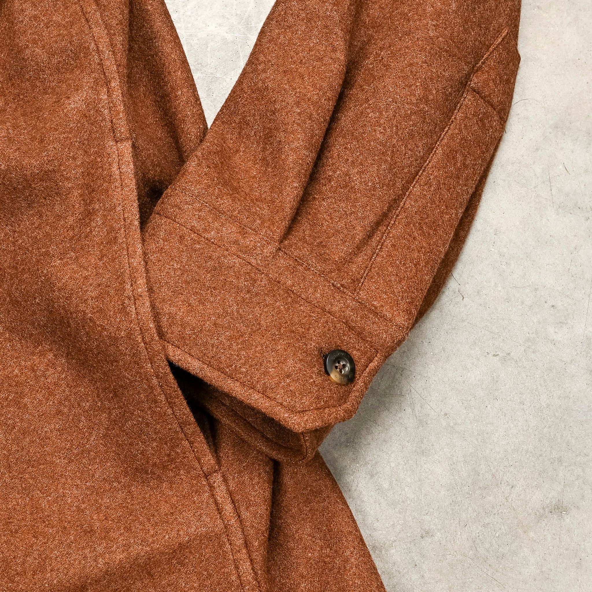 Caruso Overshirt Nuage 180's Wool Beige Scuro