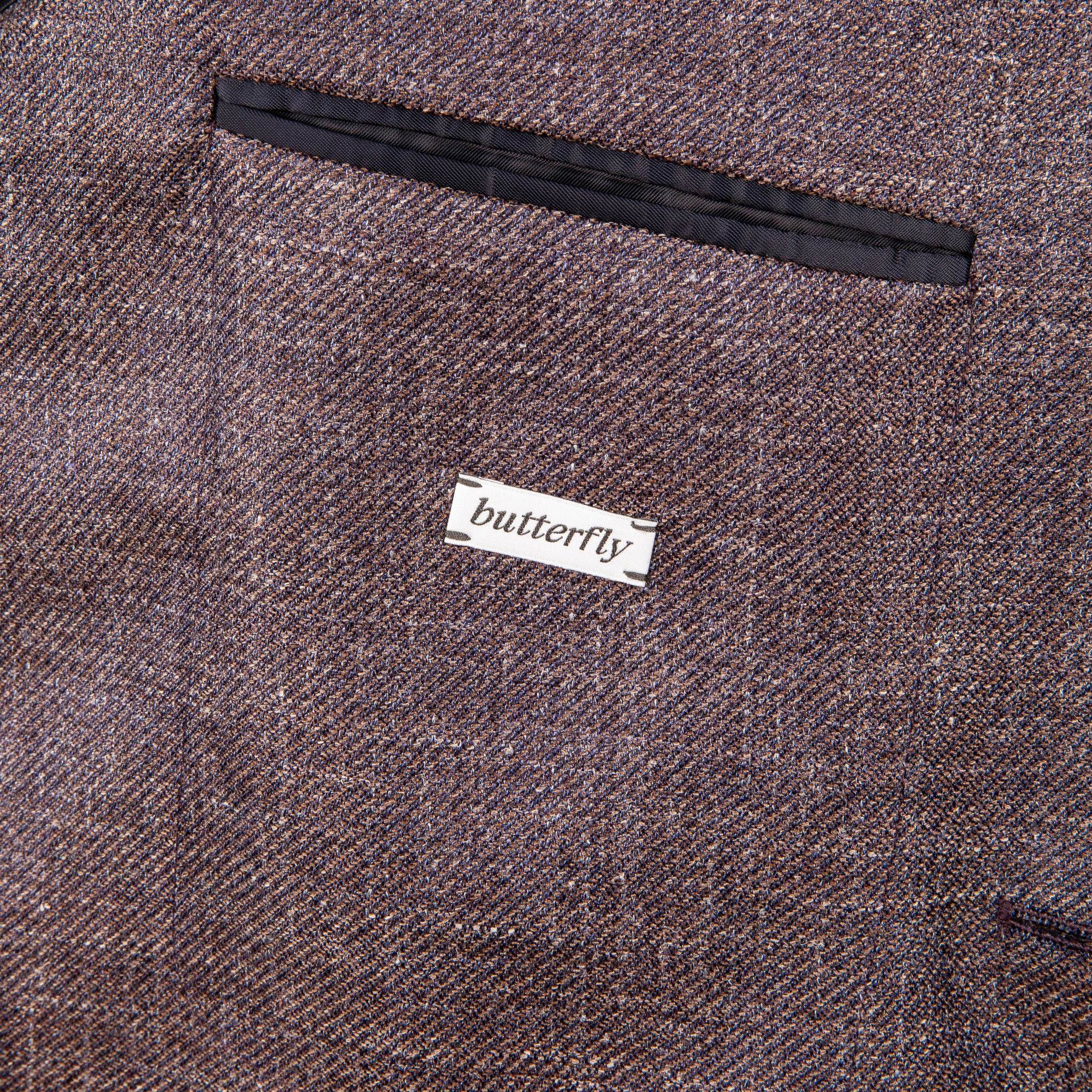 Caruso Butterfly Jacket Wool Silk Linen Brown – Frans Boone Store