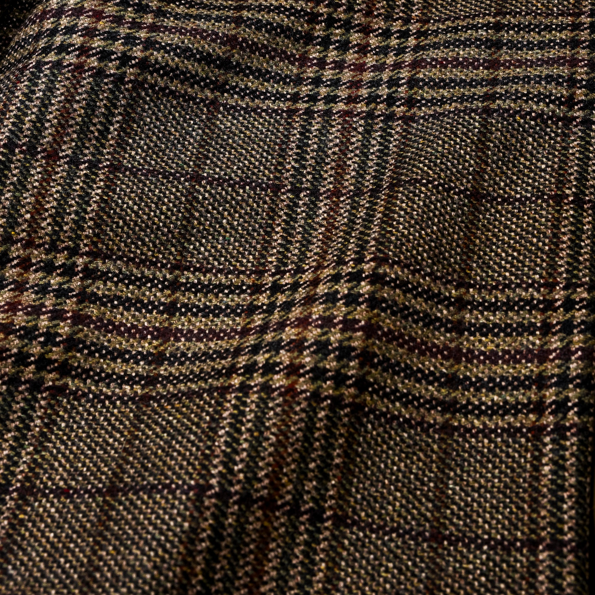Caruso Rigoletto DB Overcoat Italian Tweed Verde Scuro
