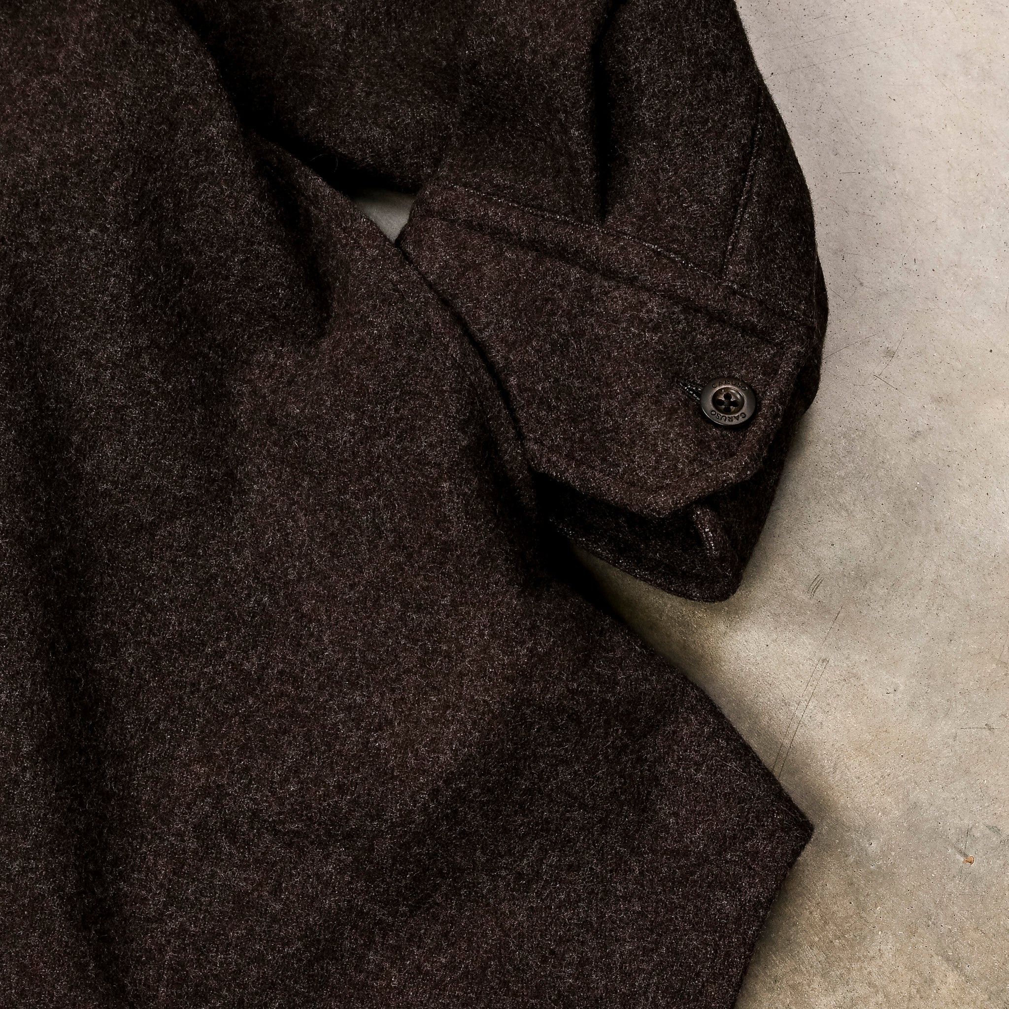 Caruso Overshirt Nuage 180's Wool Marrone