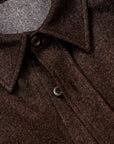Caruso Overshirt Nuage 180's Wool Marrone