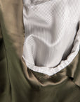 Caruso Fedora Jacket Italian Herringbone Tweed Oliva