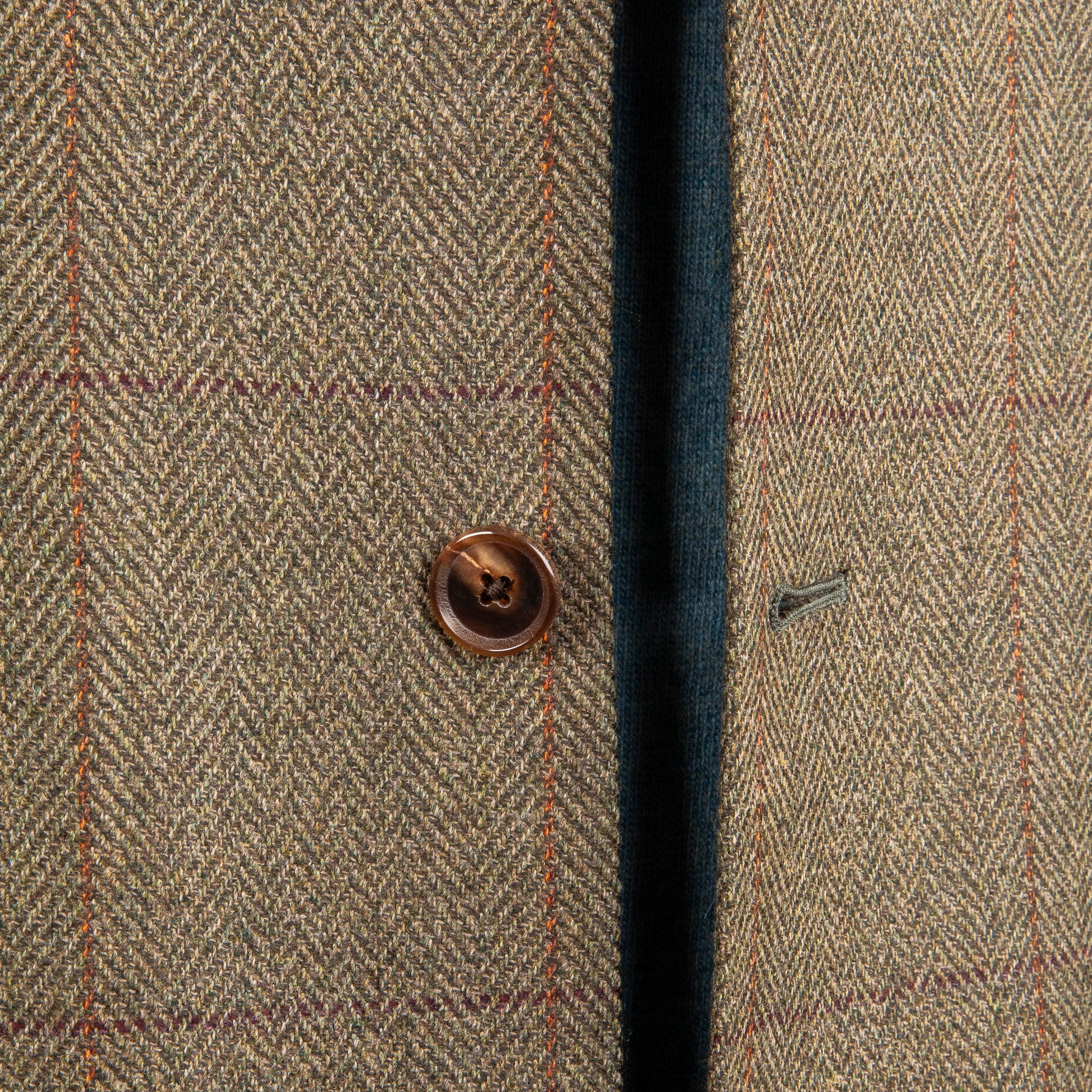 Caruso Fedora Jacket Italian Herringbone Tweed Oliva – Frans Boone