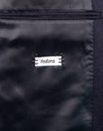 Caruso Fedora Jacket Wool Cashmere Twill Blu Notte