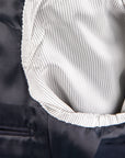 Caruso Fedora Jacket Wool Cashmere Twill Blu Notte