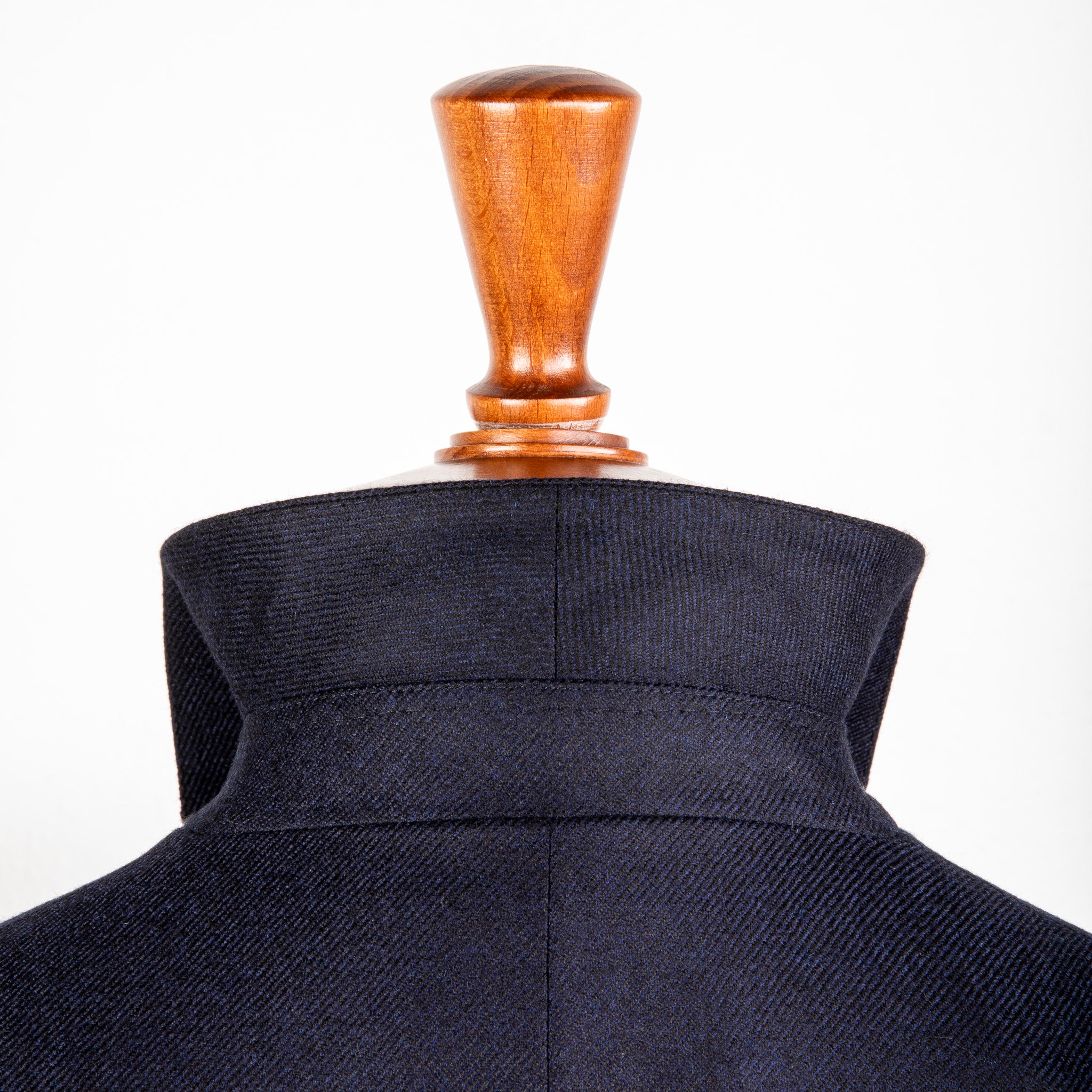 Caruso Fedora Jacket Wool Cashmere Twill Blu Notte