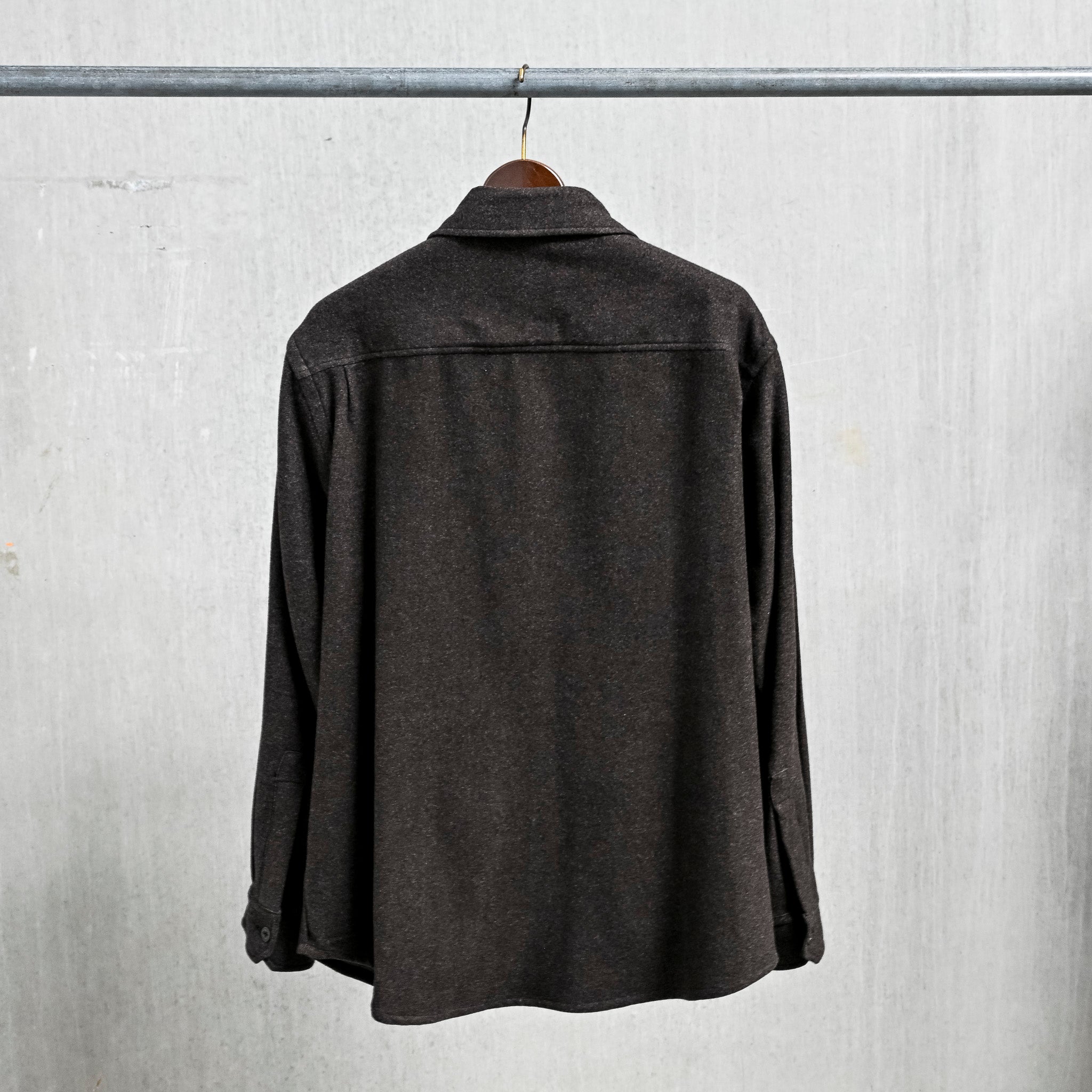 Caruso Overshirt Nuage 180's Wool Marrone