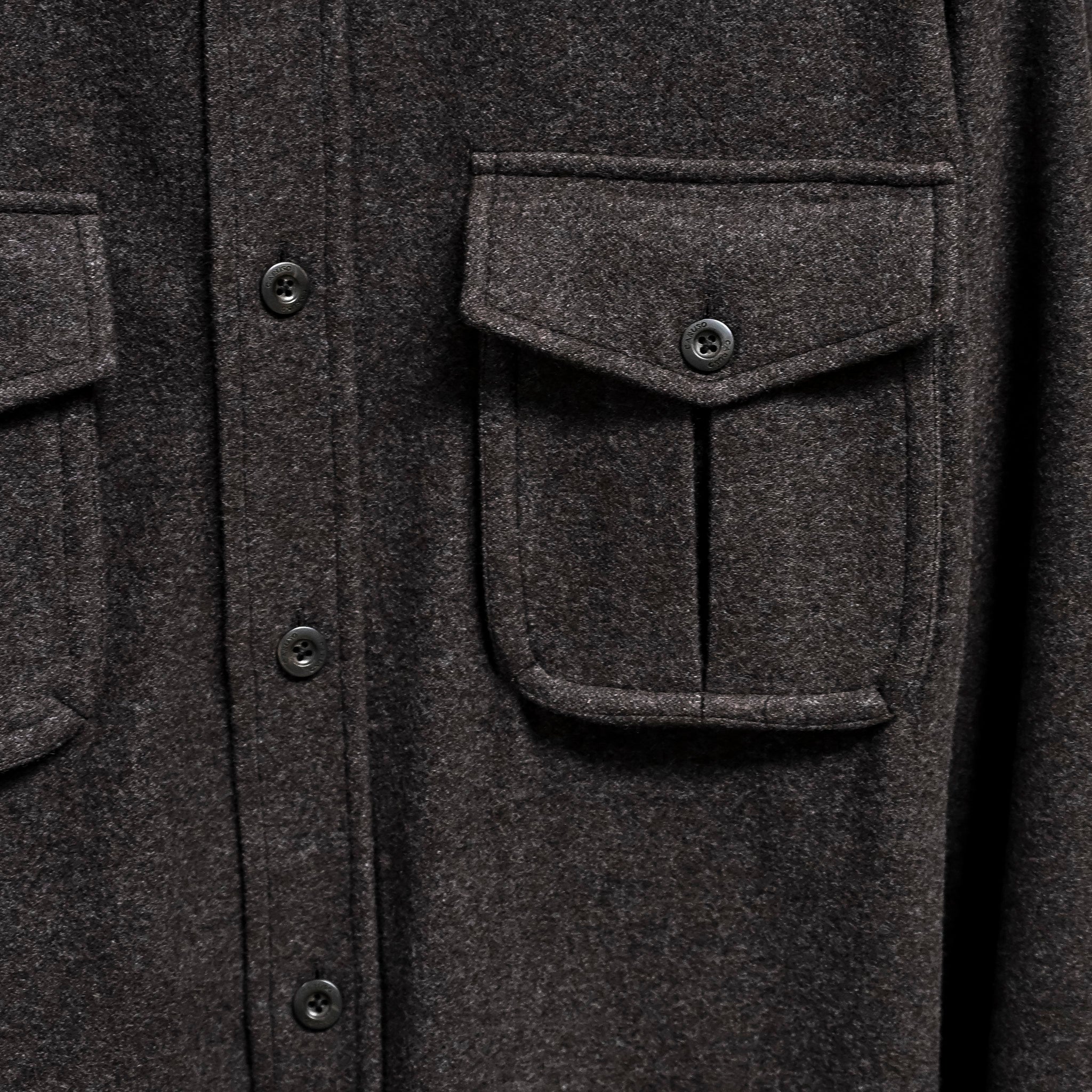 Caruso Overshirt Nuage 180's Wool Marrone